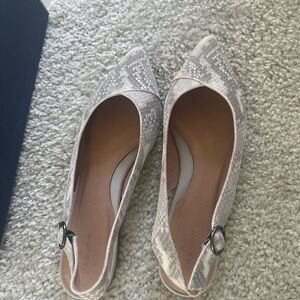 Caslon Gray snake print Patterned Mules size 9